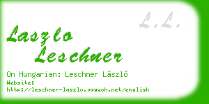 laszlo leschner business card